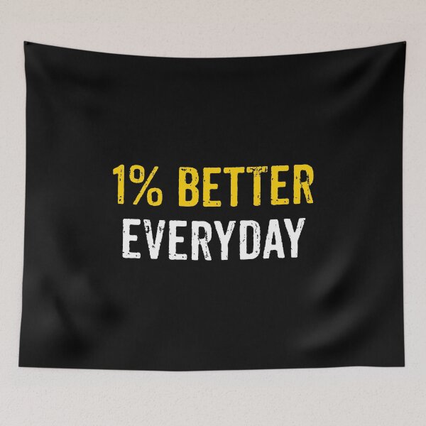 Item preview, 1% Better Everyday - Motivation Word designed and sold by kamalasyakila.