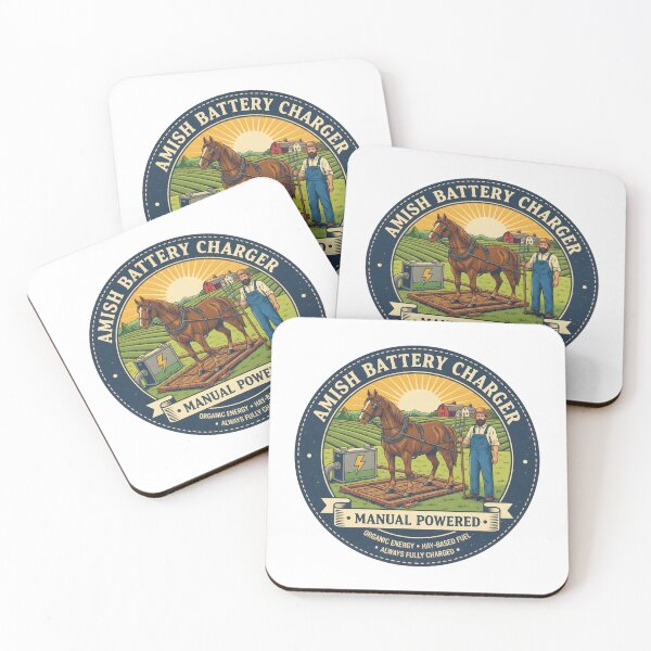 Item preview, Amish Battery Charger - Manual Powered - Organic Energy & Hay-Based Fuel designed and sold by RedDelaney.
