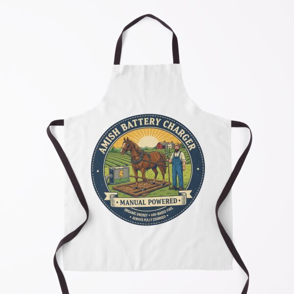 Item preview, Amish Battery Charger - Manual Powered - Organic Energy & Hay-Based Fuel designed and sold by RedDelaney.