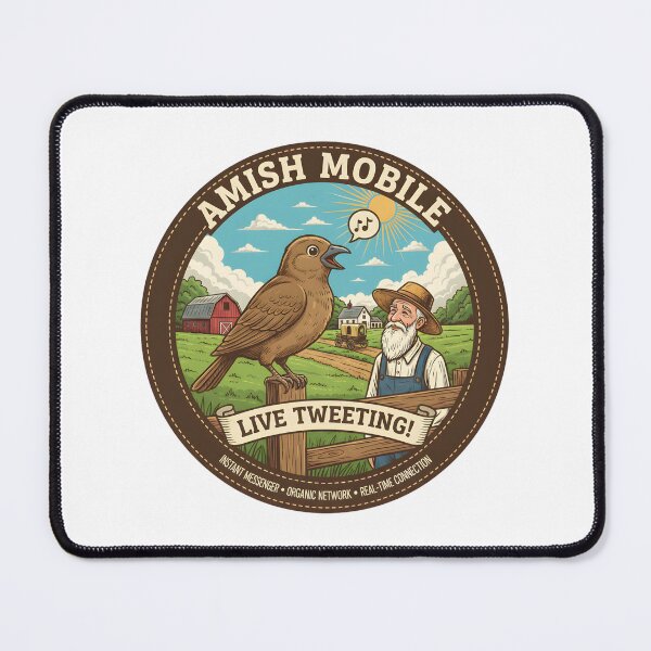 Item preview, Amish Mobile - Live Tweeting! - Organic Network, Real-Time Connection designed and sold by RedDelaney.