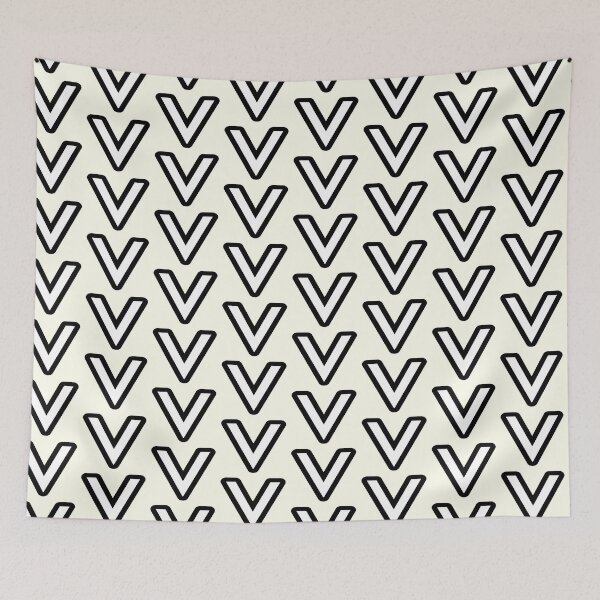 Item preview, Big V black and white Victoria VIC designed and sold by Kangaroo Sun.