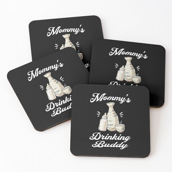 Item preview, Mommy's Drinking Buddy (Sake Lover) in White Text designed and sold by xxroseate.