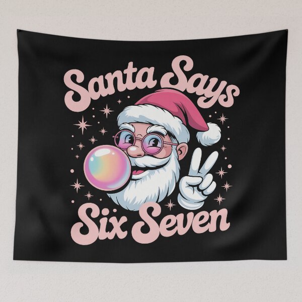 Item preview, Santa say six seven merry christmas 2025 designed and sold by VividDripCo.