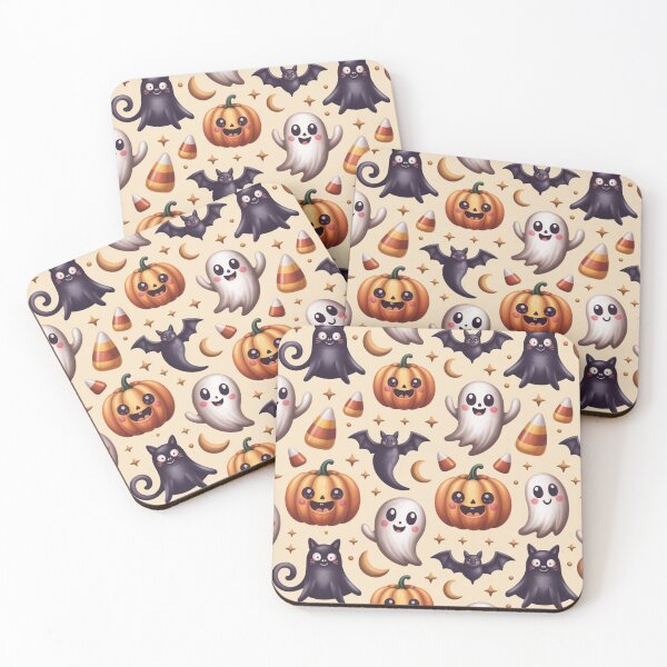 Item preview, Cute Halloween Ghost Pumpkin Pattern designed and sold by graphicnew.