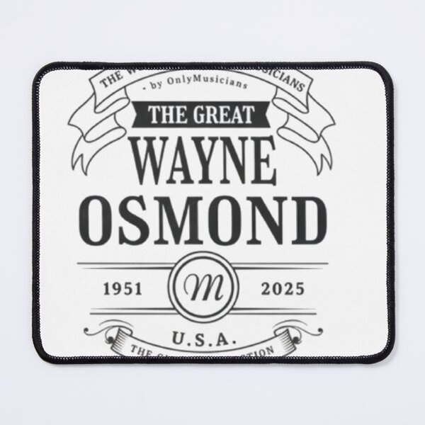 Item preview, Wayne Osmond 1951–2025 Vintage Tribute Classic Music Logo Shirt designed and sold by YoshidaKatsu0ph.