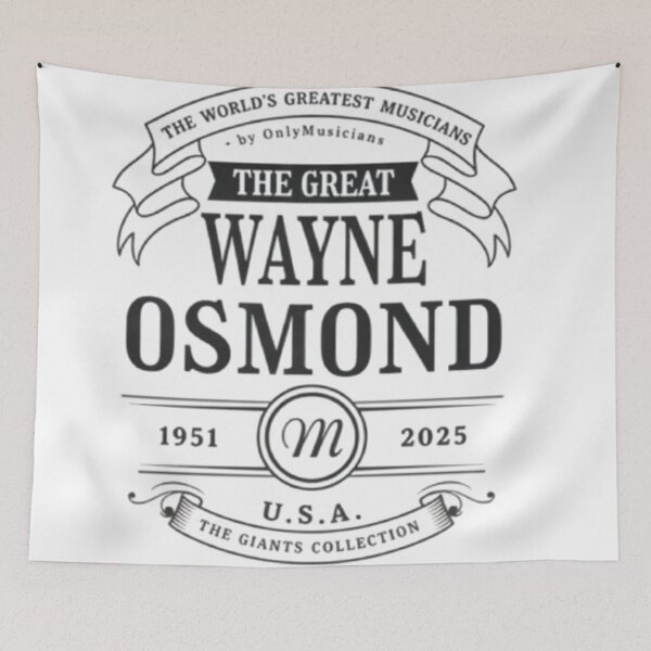 Item preview, Wayne Osmond 1951–2025 Vintage Tribute Classic Music Logo Shirt designed and sold by YoshidaKatsu0ph.