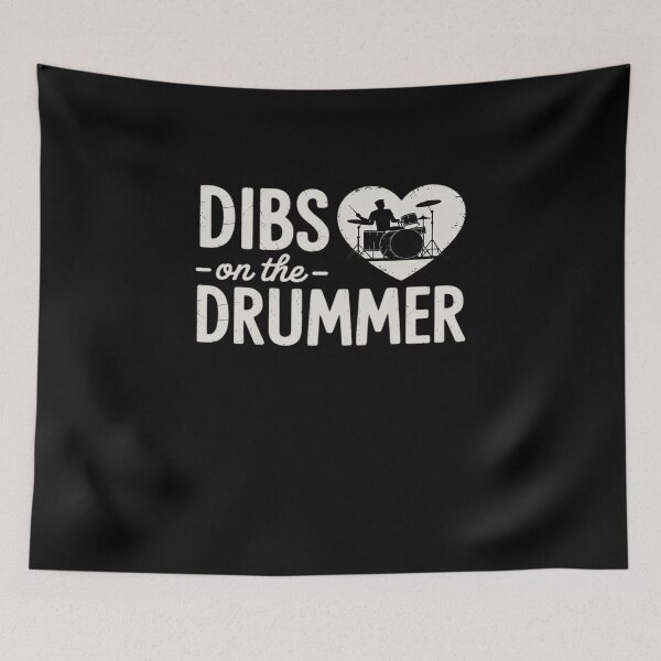 Item preview, Dibs On The Drummer Funny Drummer Wife Husband Girlfriend designed and sold by RayArmstrong.