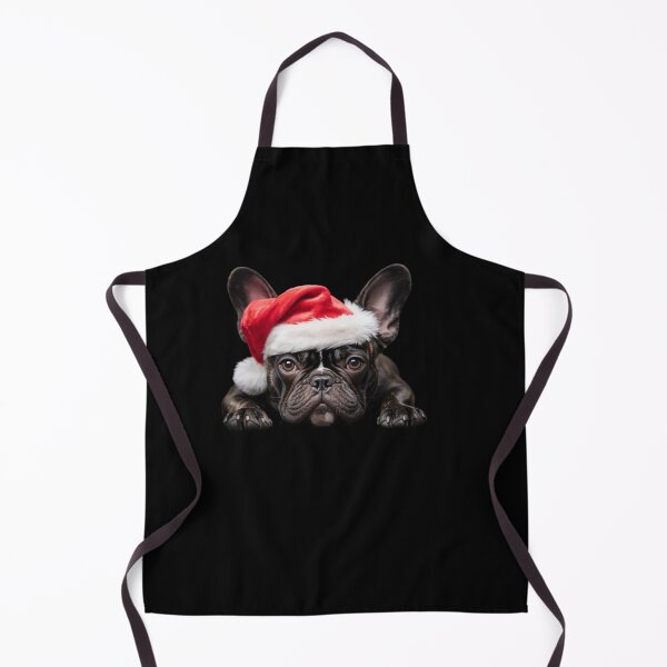 Item preview, Cute French Bulldog Santa Hat Frenchie Image Christmas designed and sold by DrewLeuschke.