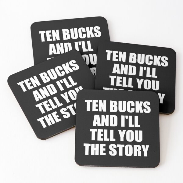 Item preview, Ten Bucks and I'll Tell You The Story - Funny Injury Get Well Soon Gift designed and sold by kamaniyavidya.
