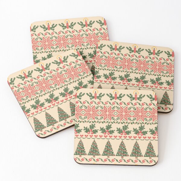 Item preview, Christmas Cross Stitch Pattern | Vintage Holiday Embroidery Design designed and sold by Dintheo.