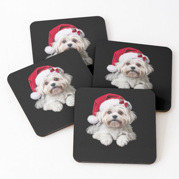 Item preview, Coton de Tulear With Santa Hat Christmas Dog Owner Lover Mom designed and sold by DrewLeuschke.