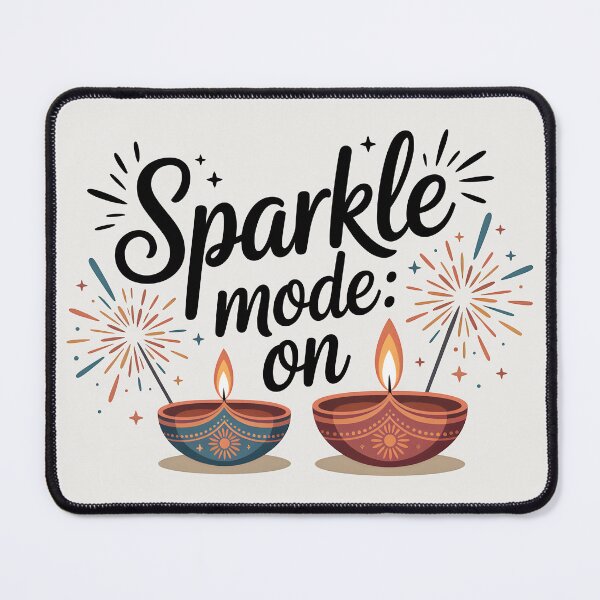 Item preview, Sparkle Mode: ON – Festive Diwali Lights Design designed and sold by Jollys-ArtShop.
