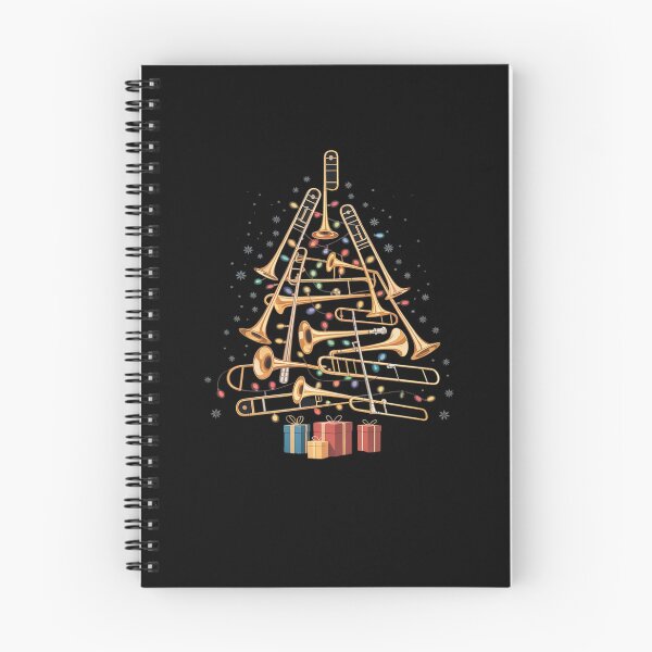 Item preview, Christmas Trombone Player Xmas Tree Jazz Music Lover Santa designed and sold by DrewLeuschke.