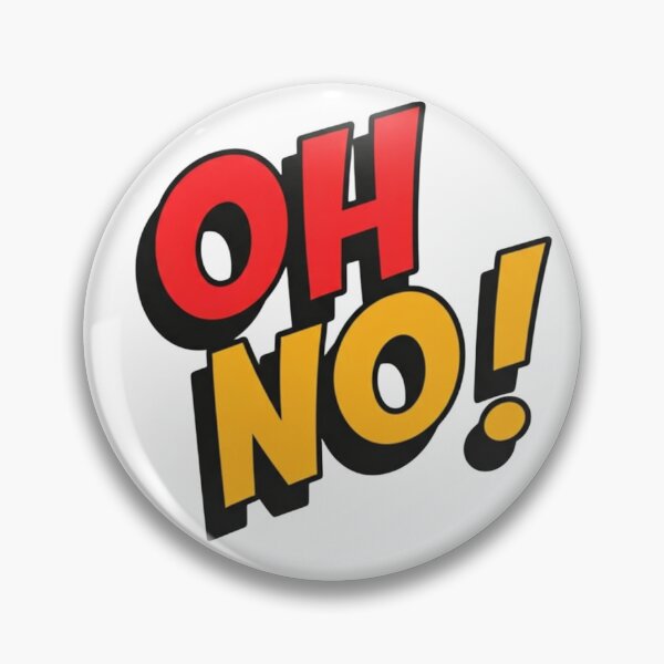 Item preview, OH NO! – Dynamic Pop Art Comic Text with Red and Yellow 3D Shadow Effect on White Background designed and sold by PixelVibe782.