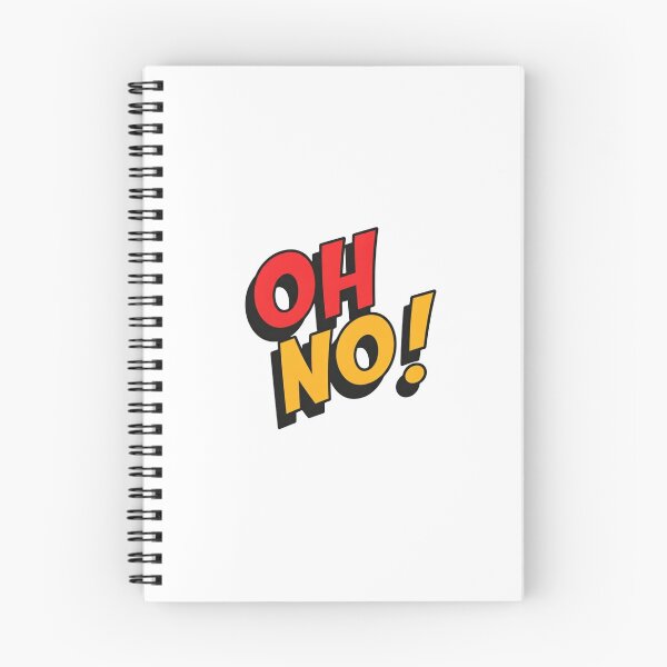 Item preview, OH NO! – Dynamic Pop Art Comic Text with Red and Yellow 3D Shadow Effect on White Background designed and sold by PixelVibe782.