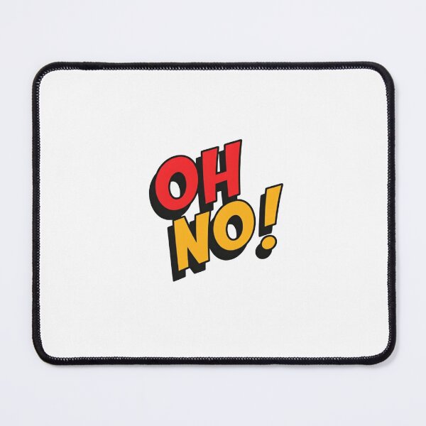 Item preview, OH NO! – Dynamic Pop Art Comic Text with Red and Yellow 3D Shadow Effect on White Background designed and sold by PixelVibe782.