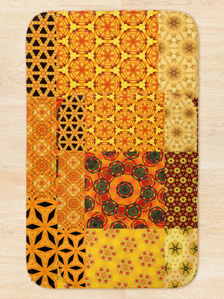 Thumbnail 5 of 6, Bath Mat, patchwork4 designed and sold by Design4uStudio.