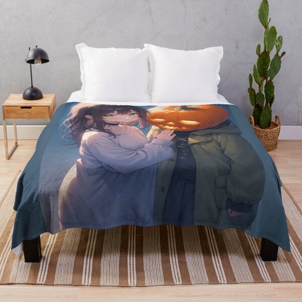 Item preview, The Girl and the Sad Pumpkin designed and sold by ArtsJulian.