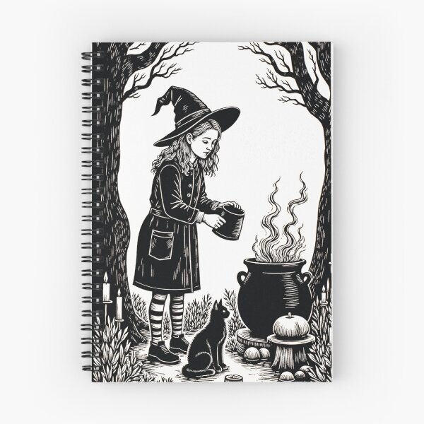 Item preview, little witch with cat, Happy Halloween designed and sold by Mauswohn.