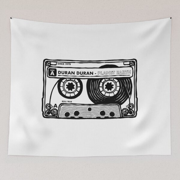 Item preview, Duran Duran Band Merch Cassete Tape Drawing Design  designed and sold by Lifecattt123.