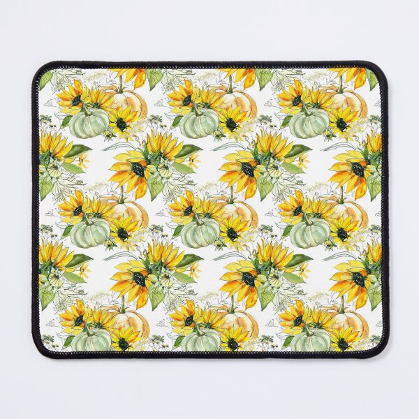 Item preview, Pumpkins Sunflowers Pattern designed and sold by WildAliceArt.