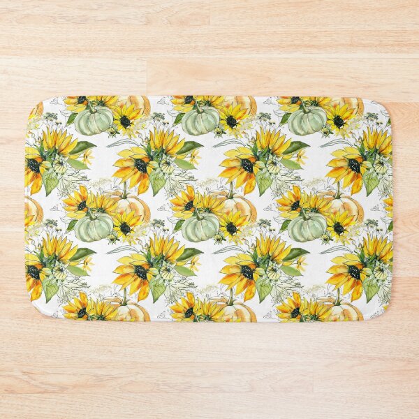 Item preview, Pumpkins Sunflowers Pattern designed and sold by WildAliceArt.