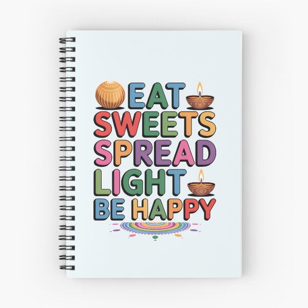 Item preview, Eat Sweets Spread Light Be Happy – Colorful Diwali Festival Design designed and sold by Jollys-ArtShop.