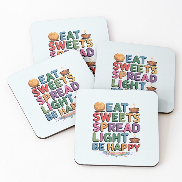 Item preview, Eat Sweets Spread Light Be Happy – Colorful Diwali Festival Design designed and sold by Jollys-ArtShop.