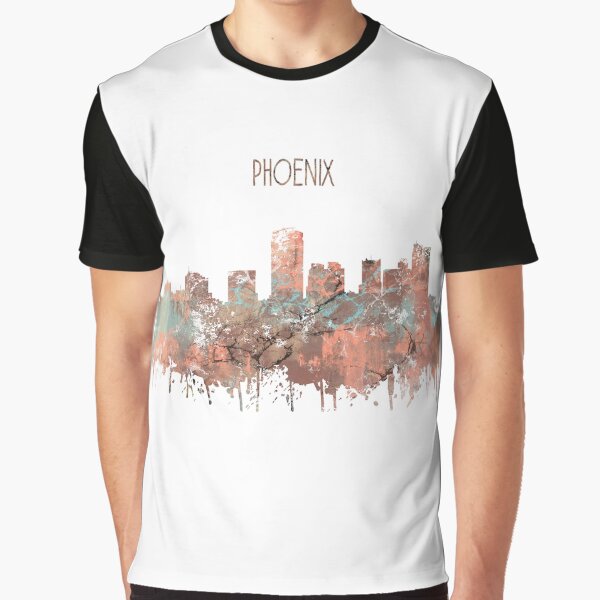 Aperçu de l'œuvre Phoenix, Phoenix skyline, aquarelle Phoenix créée et vendue par Rosaliartbook.
