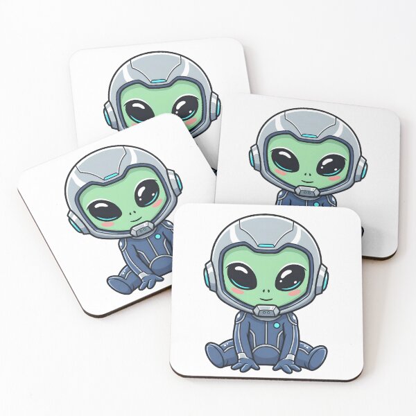 Item preview, Super Cute Baby Alien in Spacesuit designed and sold by jasperDesigns.
