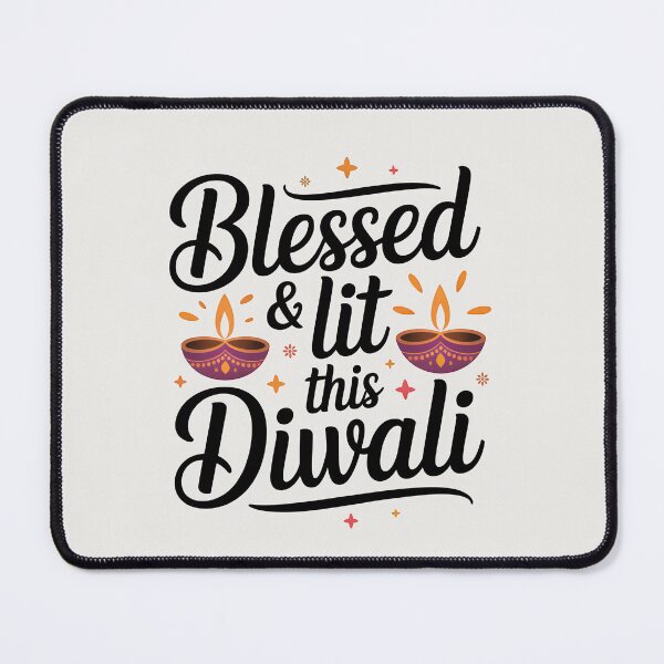 Item preview, Blessed & Lit This Diwali – Elegant Festival of Lights Design designed and sold by Jollys-ArtShop.