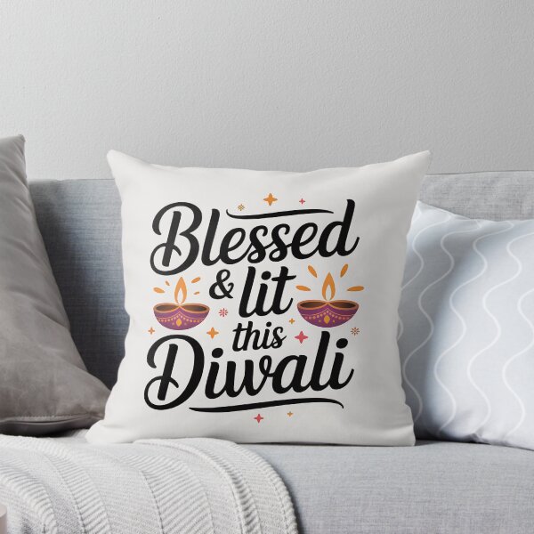 Item preview, Blessed & Lit This Diwali – Elegant Festival of Lights Design designed and sold by Jollys-ArtShop.