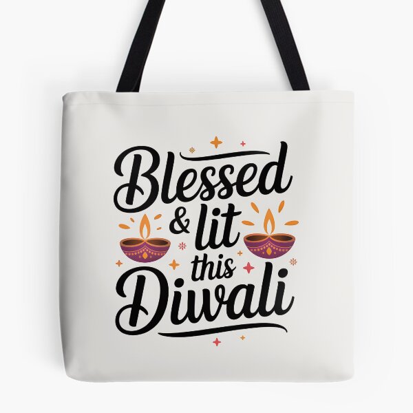 Item preview, Blessed & Lit This Diwali – Elegant Festival of Lights Design designed and sold by Jollys-ArtShop.