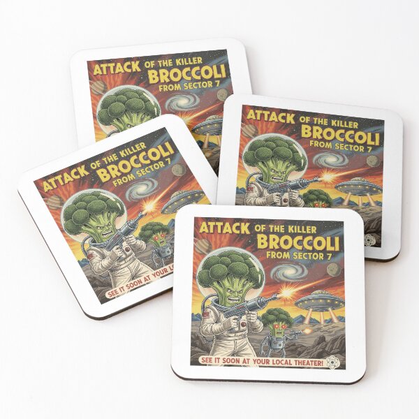Item preview, Attack of the Killer Broccoli from Sector 7 designed and sold by Funktastic Designs.