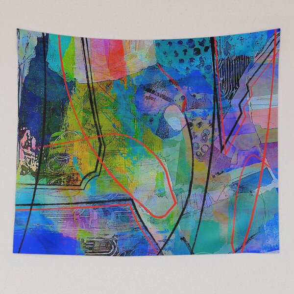Item preview, Blue Abstract designed and sold by ViaARTfactory.