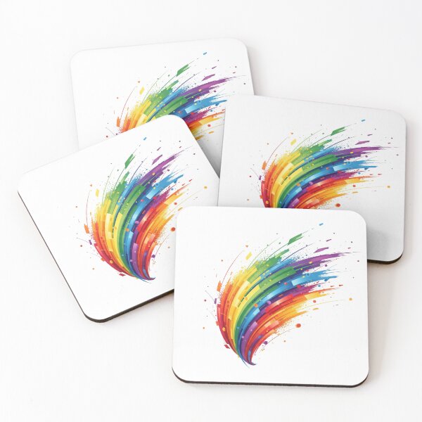 Item preview, Vibrant Rainbow Paint Brush Stroke Abstract Art Graphic designed and sold by GenZFashion000.