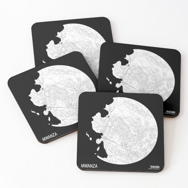 Item preview, Mwanza City Map of Tanzania - Full Moon designed and sold by deMAP.