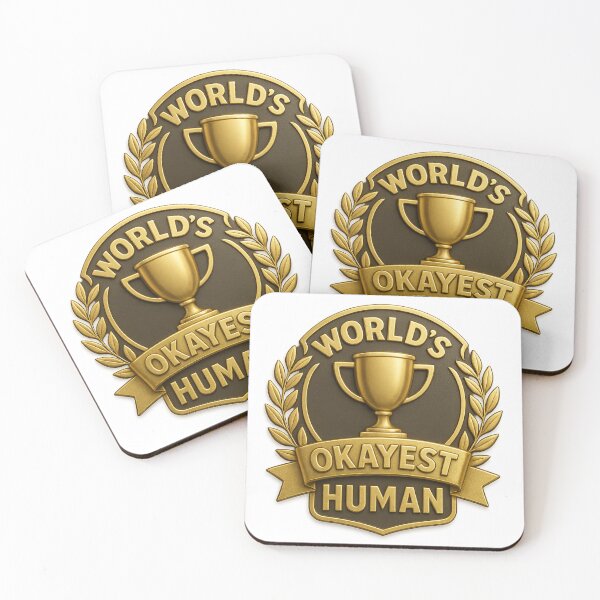 Item preview, WORLD'S OKAYEST HUMAN designed and sold by Canvations.