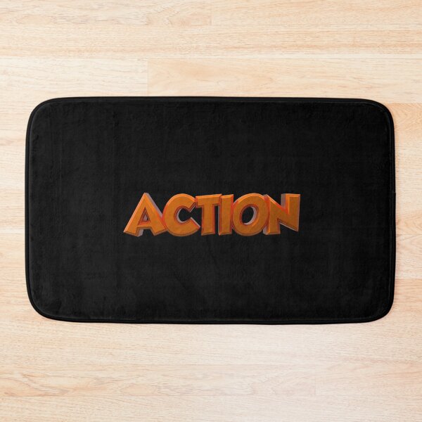 Item preview, 3D Render Text “Action” in Bold Orange Typography on Transparent Background designed and sold by FireFXStudio.
