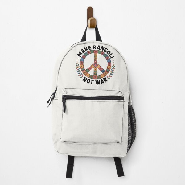 Item preview, Make Rangoli Not War – Peaceful Diwali Festival Design designed and sold by Jollys-ArtShop.
