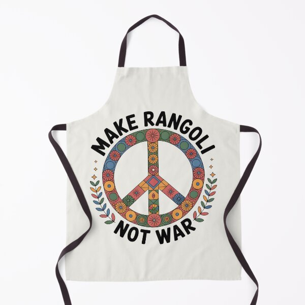 Item preview, Make Rangoli Not War – Peaceful Diwali Festival Design designed and sold by Jollys-ArtShop.