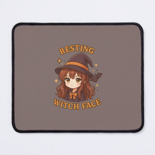 Item preview, Resting Witch Face Cute Chibi Witch designed and sold by HapaHara.