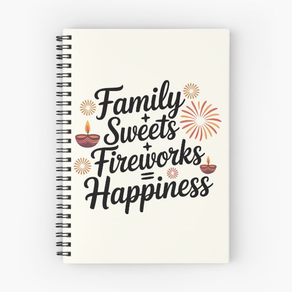 Item preview, Family + Sweets + Fireworks = Happiness – Diwali Celebration Design designed and sold by Jollys-ArtShop.