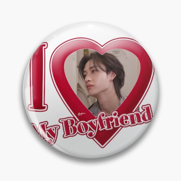 Item preview, I ❤️ My Boyfriend (Stray Kids BangChan) Print Design designed and sold by j1nirette.