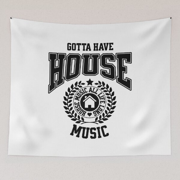 Item preview, HOUSE MUSIC  - Gotta Have Collegiate Vibe (Black)  designed and sold by Discothreadz.