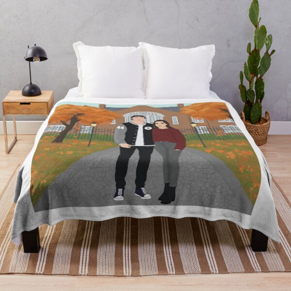 Item preview, Hannah Wells and Garrett Graham on campus designed and sold by Artist Avenue.