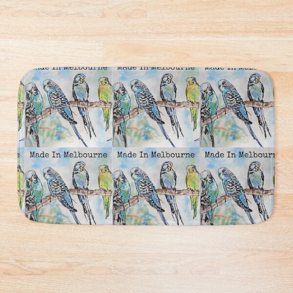 Item preview, Budgies Budgerigars Watercolour Painting Made In Melbourne designed and sold by Sarah  Rajkotwala.