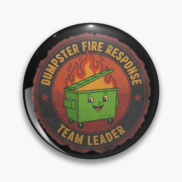 Item preview, Funny Dumpster Fire Response Team Leader – Department of Everyday Disasters designed and sold by SkeletonsDanger.