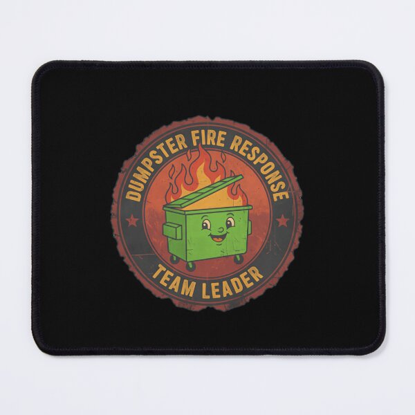 Item preview, Funny Dumpster Fire Response Team Leader – Department of Everyday Disasters designed and sold by SkeletonsDanger.
