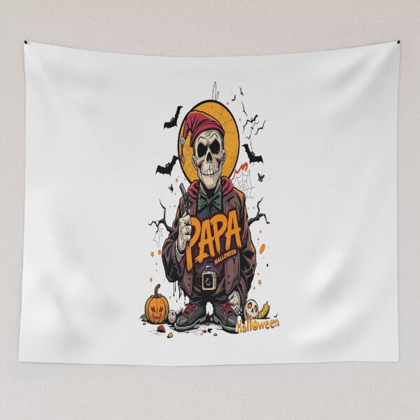 Item preview, papa halloween graffiti art funny Happy cool family hip hop wken Professional design designed and sold by atomsama.